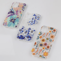 Onasi Silikonski ovitek Flower Fantasy za Samsung Galaxy S24 5G - mint