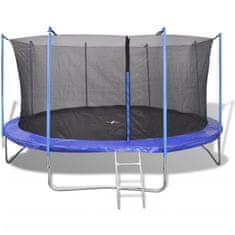 Vidaxl Trampolin 5-delni komplet 4,57 m