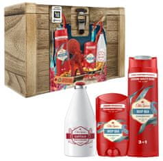 Old Spice darilni set s trdim dezodorantom 50 ml, gelom za tuširanje Deep Sea 250 ml in vodico po britju Captain 100 ml