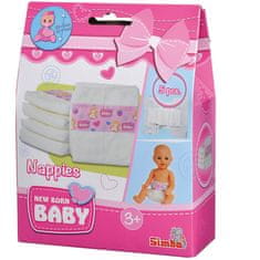 Simba SIMBA Novorojen Baby Pampers Pampers 5pc za Baby Doll