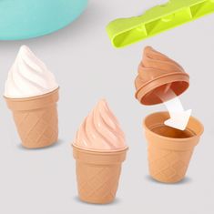 WOOPIE  FUN ICE CREAM Sladoled 2v1 Tovarna snežink komplet peska 15 el.