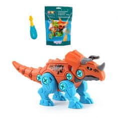 WOOPIE  Gradbeni set dinozaver Triceratops + vijačnik