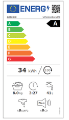 Gorenje WPNA84A2ALWIFI pralni stroj