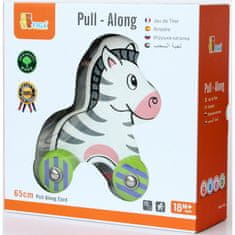 Viga Toys Viga lesena Zebra za vleko