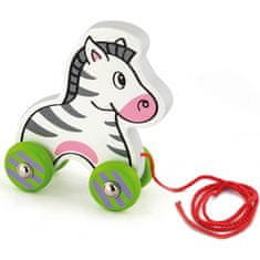 Viga Toys Viga lesena Zebra za vleko