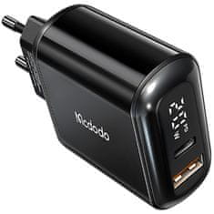 Mcdodo MCDODO HITRI POLNILEC ZA TELEFON 2X USB USB-C PD 20W METER