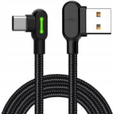 Mcdodo MCDODO 90° KOTNI KABEL USB-C HITRO POLNJENJE OBOJESTRANSKI USB TIPA C VODIL 0,5 M