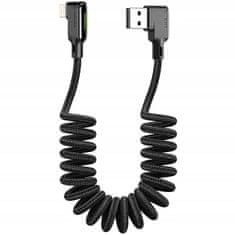 Mcdodo MCDODO KOTNI KABEL USB STRELA SPIRALNA VZMET ZA IPHONE 14 VODIL 2M