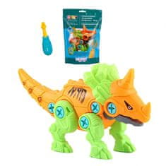 WOOPIE  Dinozaver za zvijanje Ceratops Gradbeni set + vijačnik