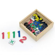 Viga Toys VIGA Lesene magnetne številke Magnet Naučite se šteti matematiko