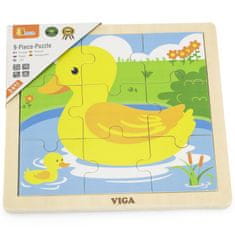 Viga Toys VIGA Handy Lesena uganka z raco 9 kosov