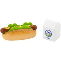 Viga Toys Viga Leseni komplet za mleko za hot dog