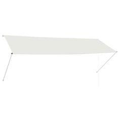 Vidaxl Zložljiva tenda 350x150 cm krem