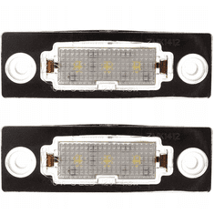 CO2 KOMPLET LED LUČI ZA OSVETLITEV REGISTRSKE TABLICE, AUTOTUNE, ZA VW CADDY III, GOLF V PLUS, JETTA V, PASSAT B5 FL LIMUZINA, PASSAT B6 KOMBI, T5, TOURAN I, ŠKODA SUPERB I