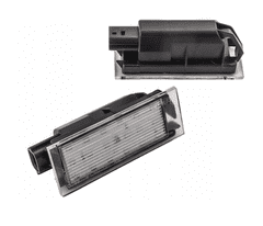 CO2 KOMPLET LUČI LED ZA OSVETLITEV REGISTRSKE TABLICE, AUTOTUNE, ZA RENAULT CLIO III, MASTER II, MEGANE II FL, MEGANE III LAGUNA II FL LAGUNA III TWINGO II