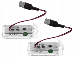 CO2 KOMPLET LUČI LED ZA OSVETLITEV REGISTRSKE TABLICE, AUTOTUNE, ZA FORD C-MAX II , FIESTA VI , FOCUS II FL , II FL LIMUZINA , II FL TURNIER , III, III LIMUZINA, III TURNIER, GALAXY , GRAND C-MAX , KUGA I