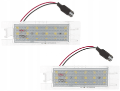 CO2 KOMPLET LUČI LED ZA OSVETLITEV REGISTRSKE TABLICE, AUTOTUNE, ZA OPEL VECTRA C SEDAN, TIGRA B TWINTOP, ASTRA III H, ASTRA IV J, CORSA C, CORSA D, INSIGNIA, ZAFIRA B