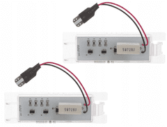 CO2 KOMPLET LUČI LED ZA OSVETLITEV REGISTRSKE TABLICE, AUTOTUNE, ZA OPEL VECTRA C SEDAN, TIGRA B TWINTOP, ASTRA III H, ASTRA IV J, CORSA C, CORSA D, INSIGNIA, ZAFIRA B