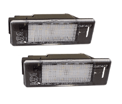 CO2 KOMPLET LUČI LED ZA OSVETLITEV REGISTRSKE TABLICE, AUTOTUNE, ZA PEUGEOT 1007, 106 II, 207, 207 CC, SW, PEUGEOT 3008, PEUGEOT 307, PEUGEOT 307, PEUGEOT 308, PEUGEOT 406, PEUGEOT 407, PEUGEOT 508, PEUGE