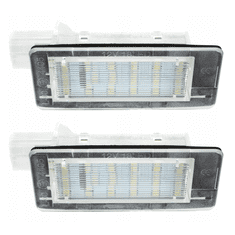 CO2 KOMPLET LUČI LED ZA OSVETLITEV REGISTRSKE TABLICE, AUTOTUNE, ZA RENAULT CAPTUR, RENAULT ESPACE IV, RENAULT FLUENCE, RENAULT MODUS FL, RENAULT SCENIC II, RENAULT SCENIC III