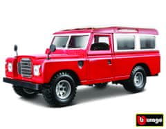 BBurago 1:24 Land Rover rdeč 18-22063