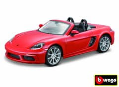 BBurago 1:24 Porsche 718 Boxster oranžna 18-21087