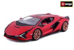 BBurago 1:24 Plus Lamorghini Sian FKP37 - rdeča