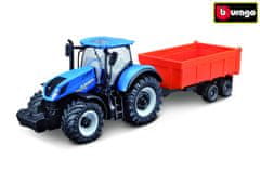 BBurago 1:50 Kmetijski traktor New Holland s traktorjem