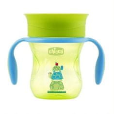 Chicco 360 SKODELICA ZA UČENJE PITJA 12M+ ZELENA/ORANŽNA