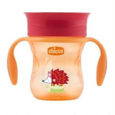 Chicco 360 SKODELICA ZA UČENJE PITJA 12M+ ZELENA/ORANŽNA