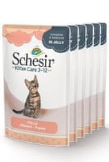 Schesir Cat pocket Kitten chicken 6X85g