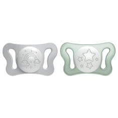 Chicco 156276 PHYSIO MIKRO LUMINISCENČNI SILIKONSKI SESALEC 0-2 2 KOSA