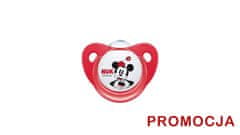 Nuk 730130P DISNEY MICKEY MOUSE SILIKONSKA LUTKA 0-6 2 KOSA V ŠKATLI RDEČA