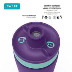 QUOKKA Quokka Sweat - Športna bidon steklenička 680 ml (Aqua Violet)