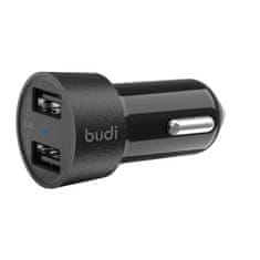 Budi Budi - Avtomobilski polnilec 2x USB, 17W (črn)