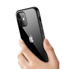 Crong Prozoren ovitek Crong - Ohišje za iPhone 12 Mini (črno)