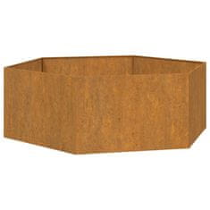 Vidaxl Cvetlično korito zarjavelo 138x120x45 cm corten jeklo