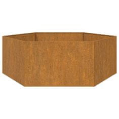 Vidaxl Cvetlično korito zarjavelo 138x120x45 cm corten jeklo