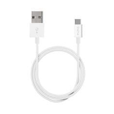 Puro PURO White - Povezovalni kabel USB-A / USB-C 1 m (bel)