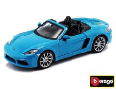 BBurago 1:24 Porsche 718 Boxster Blue