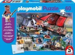 Schmidt Puzzle Playmobil Pirati 60 kosov + figurica Playmobil