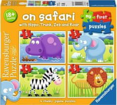 Ravensburger Moja prva sestavljanka: Na Safariju 4v1 (2,3,4,5 kosov)