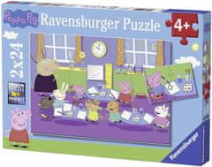 Ravensburger Sestavljanka Peppa Pig v šoli 2x24 kosov