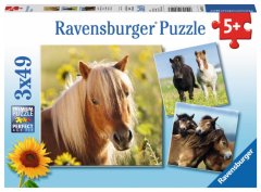 Ravensburger Sladki konji Puzzle/3x49 kosov