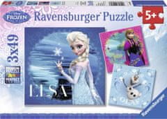 Ravensburger Ledeno kraljestvo Puzzle 3x49 kosov