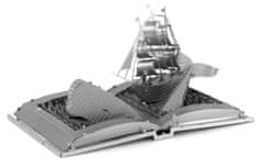 Metal Earth Kovinska zemlja 3D kovinski model Moby Dick Book Sculpture