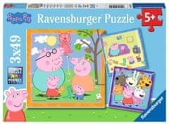 Ravensburger Peppa Pig Puzzle 3x49 kosov