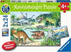 Ravensburger Svet dinozavrov Puzzle 2x24 kosov