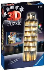 Ravensburger Svetleča 3D sestavljanka Night Edition Leaning Tower of Pisa 216 kosov