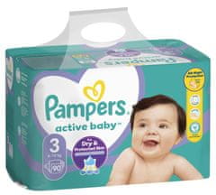 Pampers plenice Active Baby 3 Midi (6-10 kg) 90 kosov